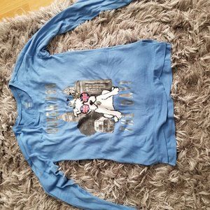 Blue Graphic Sweater